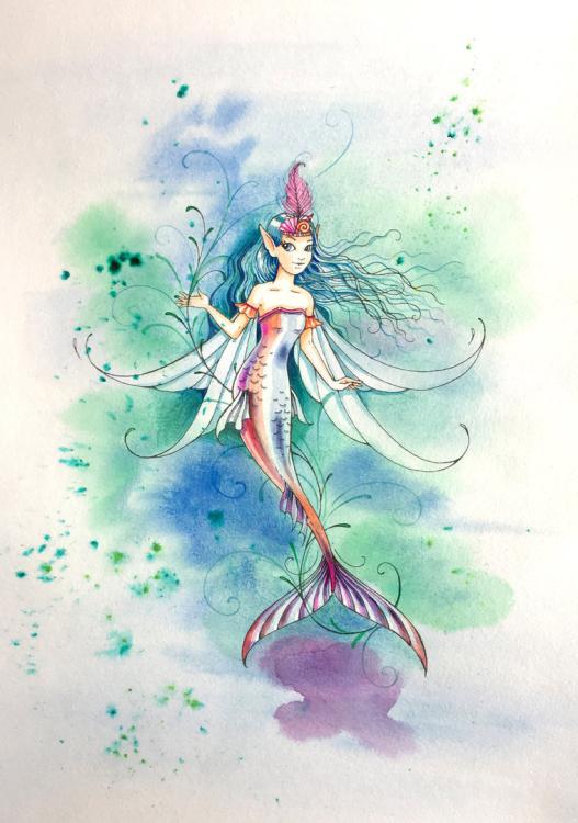 Pink Ink Designs Clear Stamp Set Sea Nymphs #025
