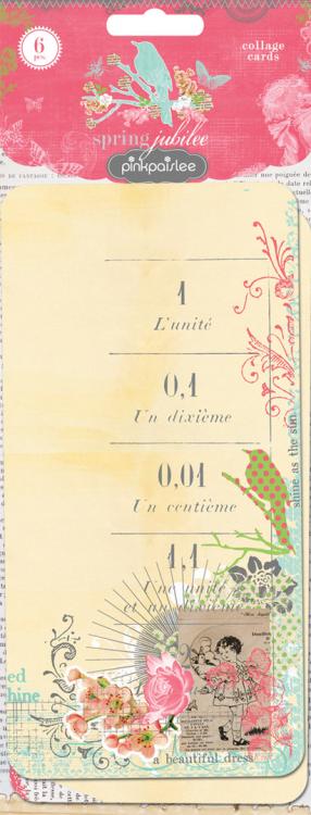 Pink Paislee Spring Jubilee Collage Cards #00613