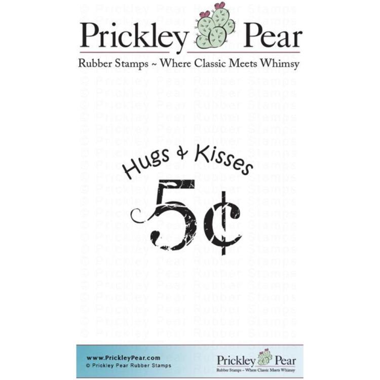 Prickley Pear Cling Stamps 5 Cent Hugs & Kisses #EE0208