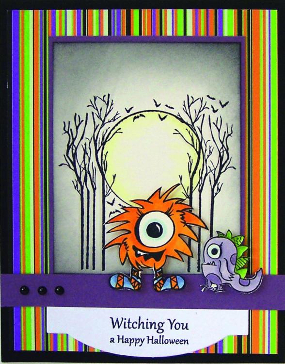 Prickley Pear Cling Stamps Harry The Monster