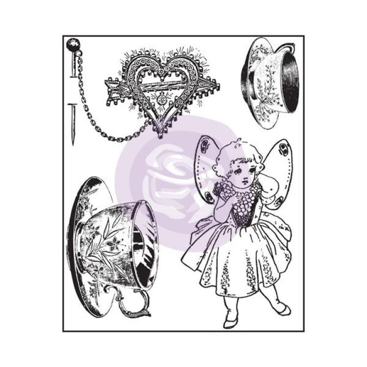Prima Marketing Clear Stamp Tea Cups