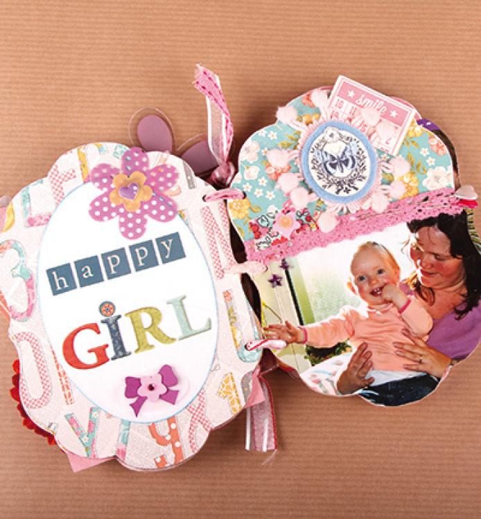 Pronty Mini Album Scrapbook Vintage