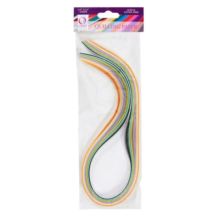 DoCrafts Quilling Streifen Mixed Pastels 3mm