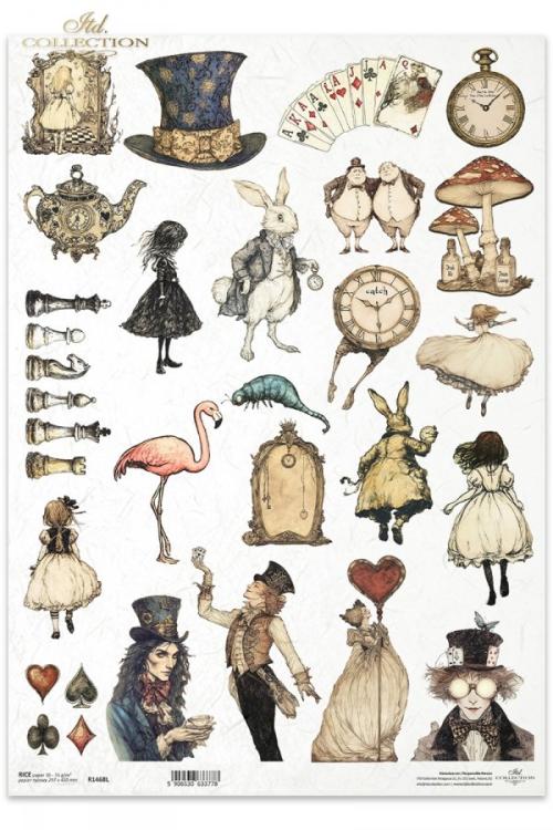 R1468L ITD Collection Alice's Magic A3 Rice Paper