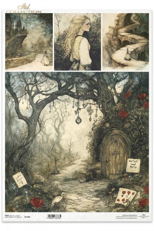 R1469L ITD Collection Alice's Magic A3 Rice Paper