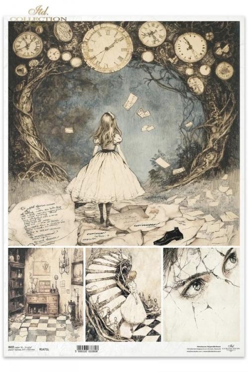 R1471L ITD Collection Alice's Magic A3 Rice Paper