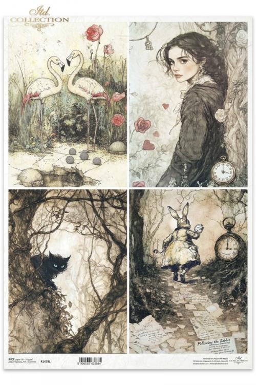 R1479L ITD Collection Alice's Magic A3 Rice Paper