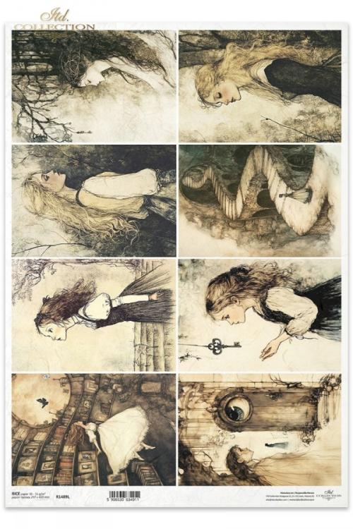 R1489L ITD Collection Alice's Magic A3 Rice Paper