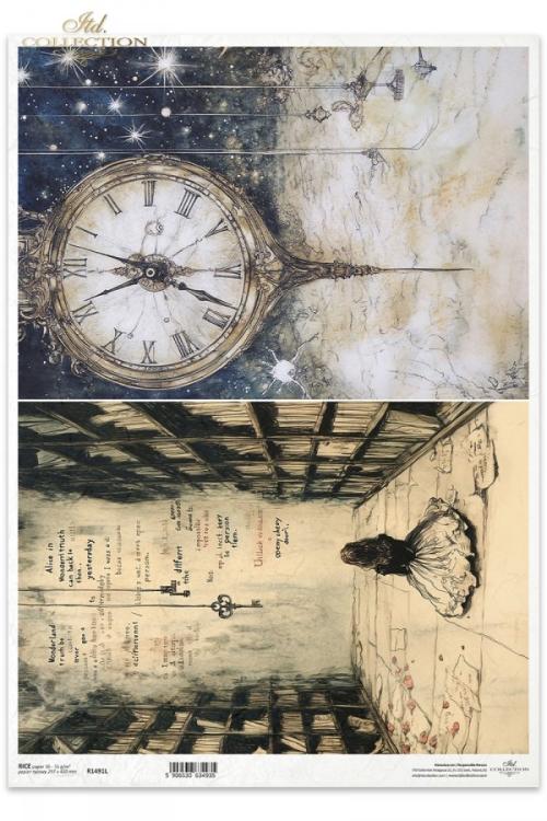 R1491L ITD Collection Alice's Magic A3 Rice Paper