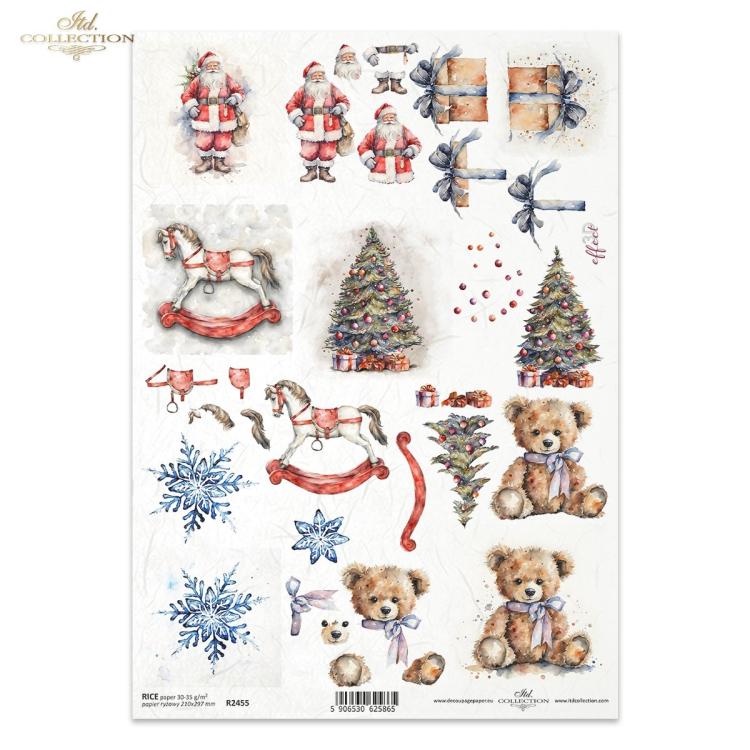 R2455 ITD Collection Christmas Time A4 Rice Paper