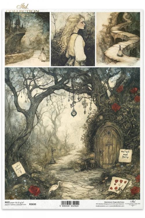R2630 ITD Collection Alice's Magic A4 Rice Paper