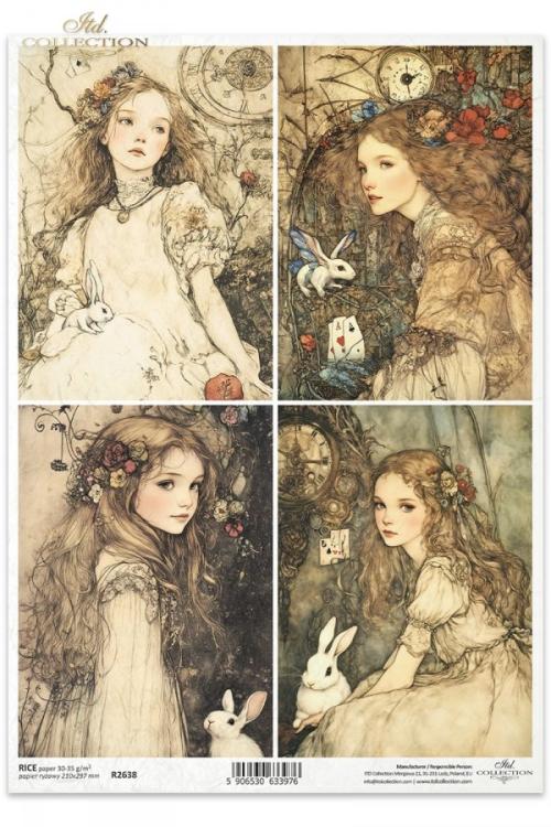R2638 ITD Collection Alice's Magic A4 Rice Paper