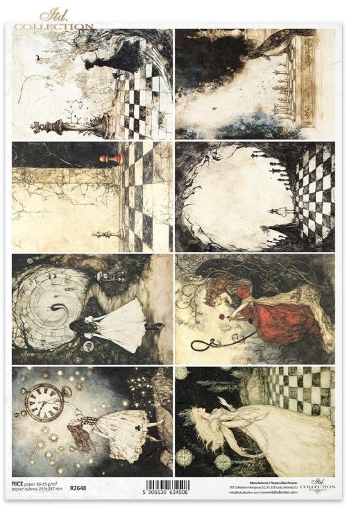 R2648 ITD Collection Alice's Magic A4 Rice Paper
