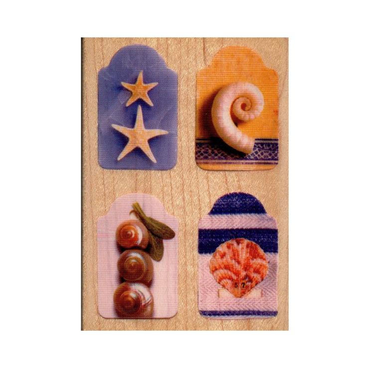 Rubber Stampede Wood Stamp Sea Tags