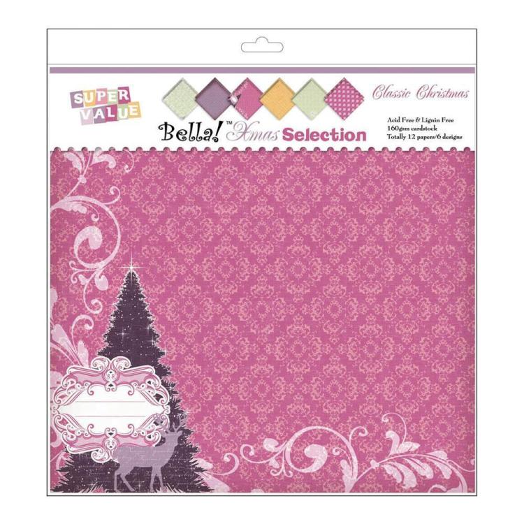 Ruby Rock-It 12x12 Bella Xmas Selection Candy Cane