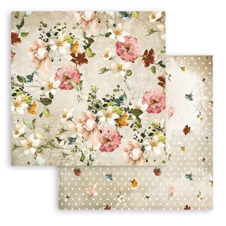 Stamperia 12x12 Paper Set Garden of Promises Flower Pattern SBB869