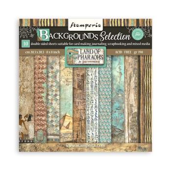 SBBL154 Stamperia Land of Pharaohs 12x12 Paper Pad Backgrounds