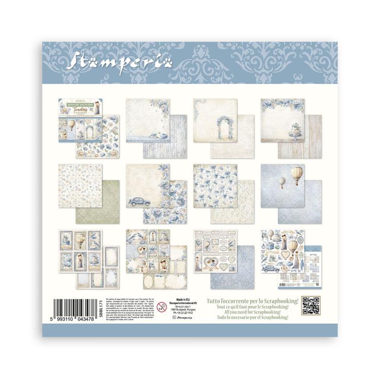 SBBL171 Stamperia Timeless 12x12 Inch Paper Pack