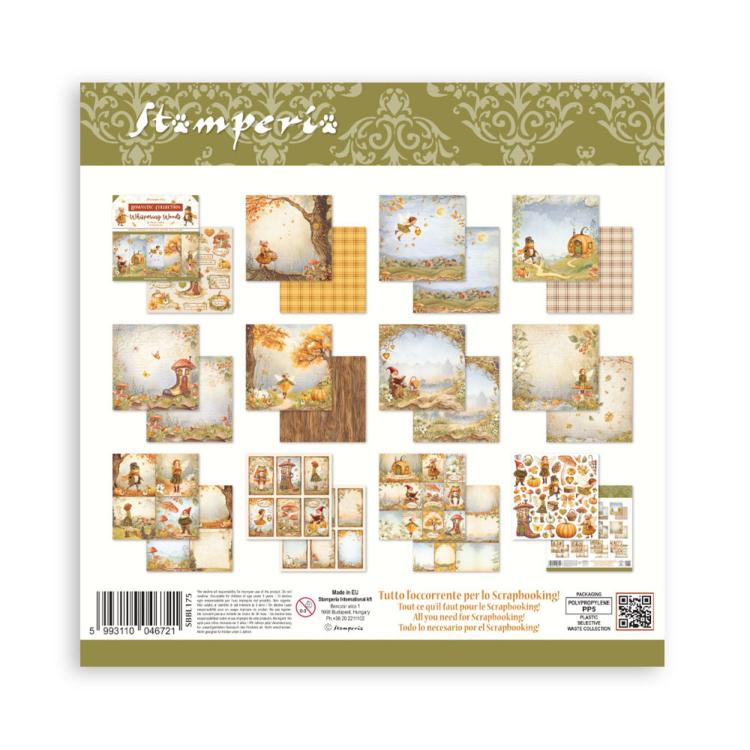 SBBL175 Stamperia Whispering Woods 12x12 Inch Paper Pack