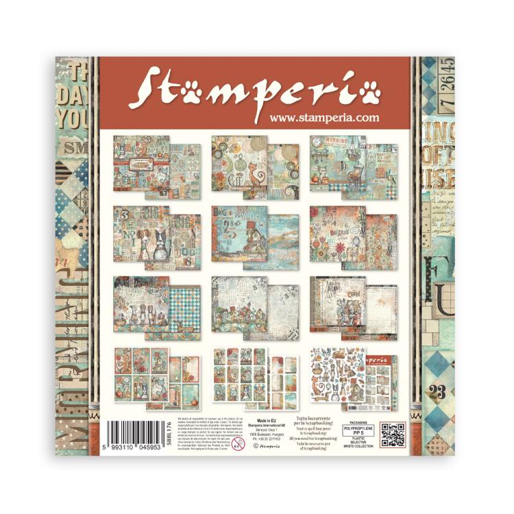 SBBL176 Stamperia Furry Friends 12x12 Inch Paper Pack