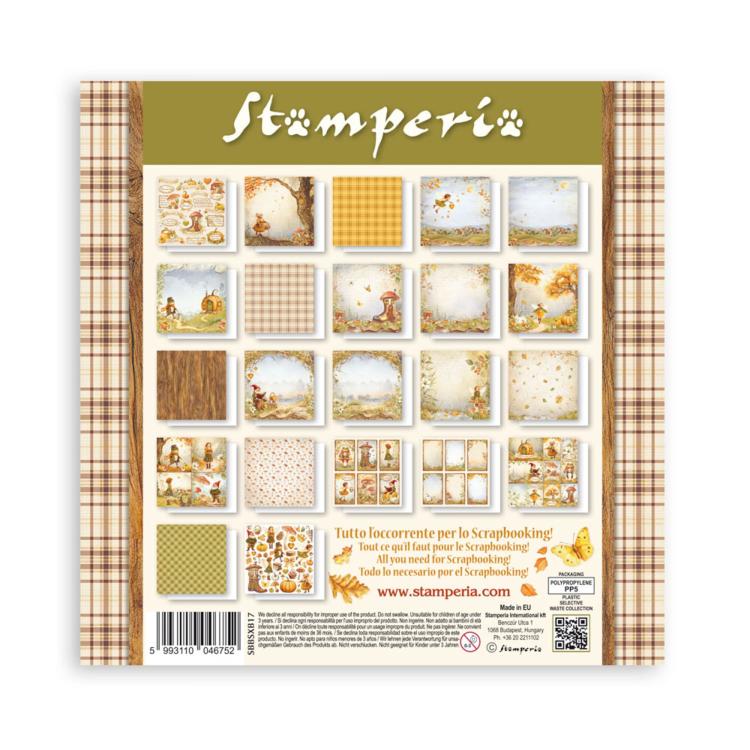 SBBSXB17 Stamperia Whispering Woods MAXI 8x8 Paper Pad