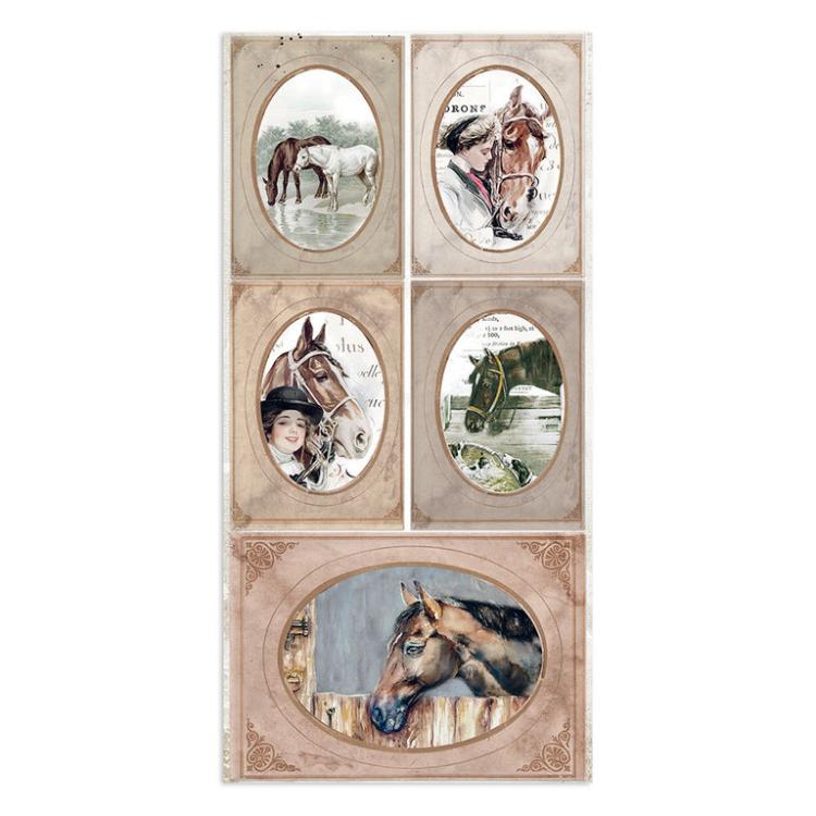 Stamperia Collectable 15x30cm Romantic Horses #06