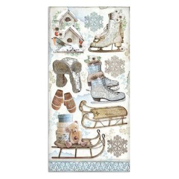 Stamperia Collectable 15x30cm Winter Tales #07