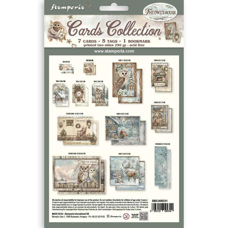 SBCARD31 Stamperia The Owl's House Cards Collection