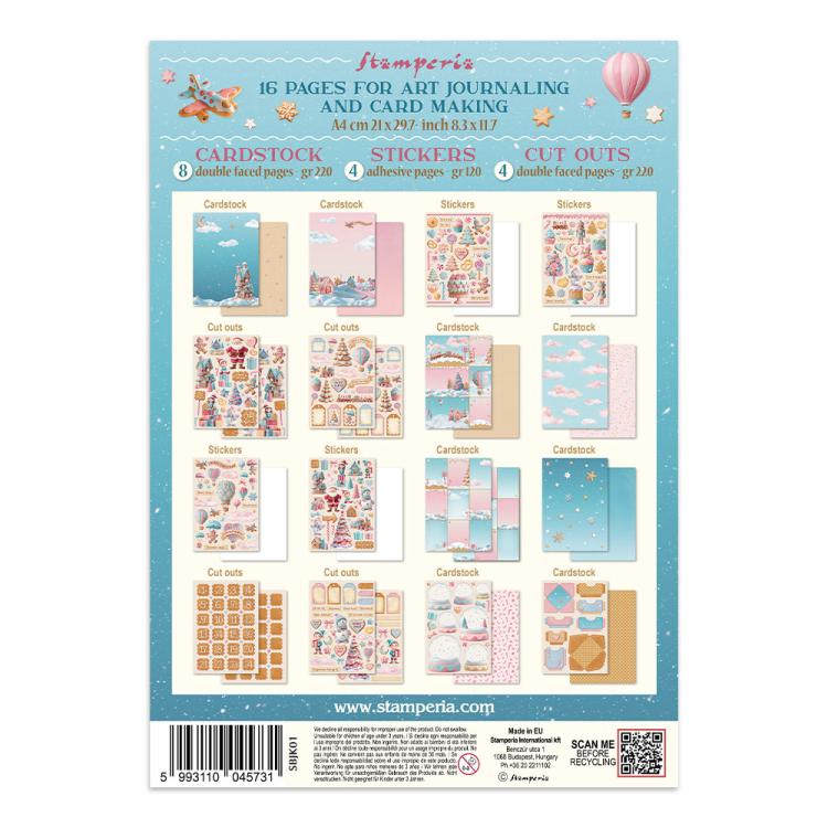 SBJK01 Stamperia Candy Christmas Junk Journal