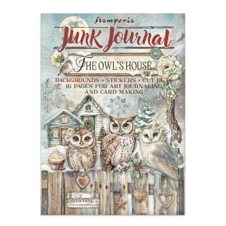 SBJK02 Stamperia The Owl's House Junk Journal