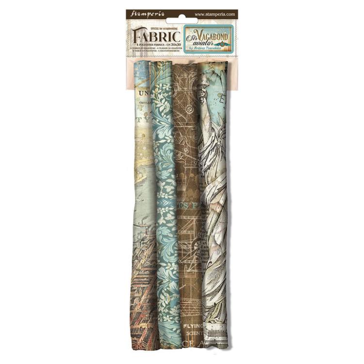 Stamperia Fabric Sheets Sir Vagabond Aviator SBPLT02