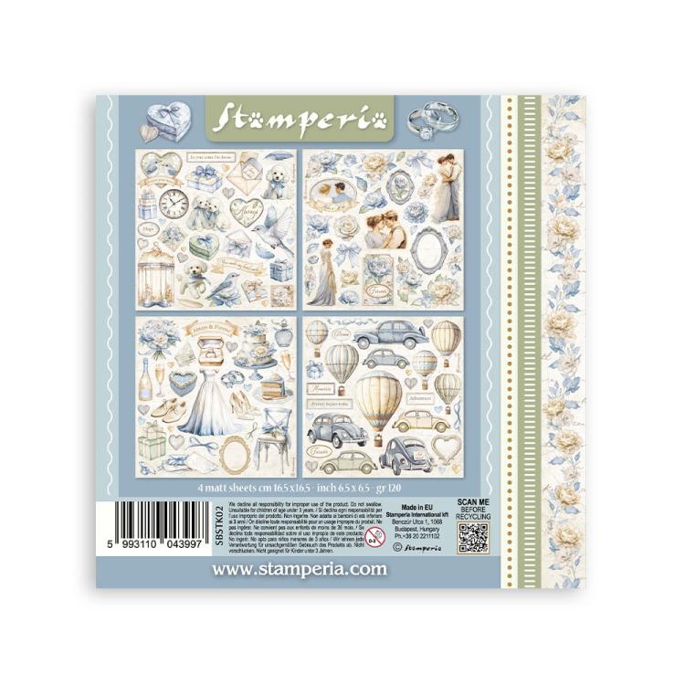 SBSTK02 Stamperia Timeless Stickers (4pcs)