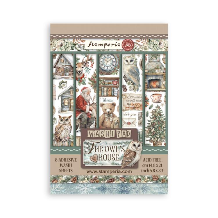 SBW223 Stamperia The Owl's House A5 Washi Pad (8pcs)