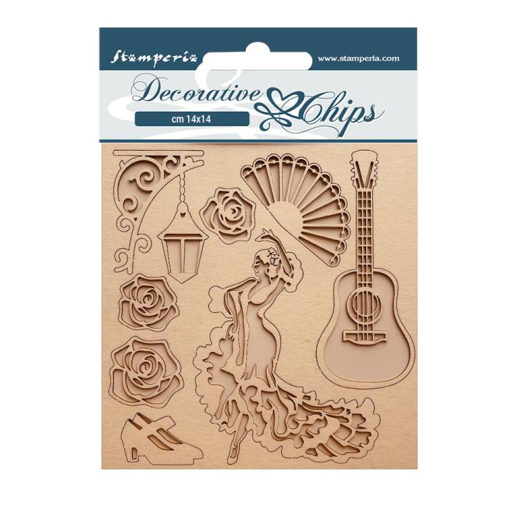 Stamperia Decorative Chips Desire Dancer #144