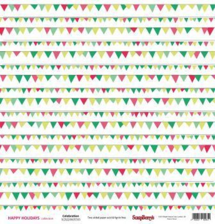 ScrapBerry´s 12x12 Scrapbooking Paper Pad Happy Holidays