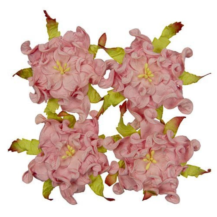 Mulberry Flowers Gardenia 7 cm Light Pink