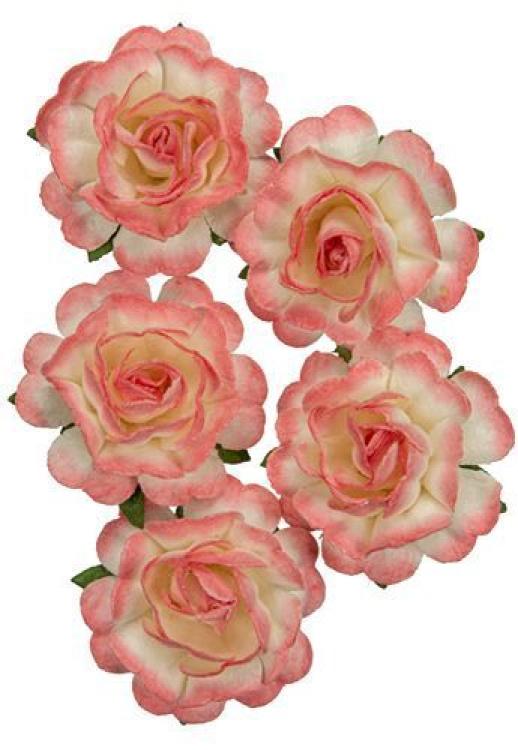 Mulberry Flowers Jubilee Roses 3.8 cm White-Rose