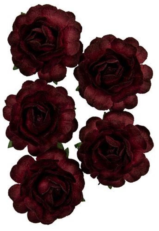 Mulberry Flowers Jubilee Roses 3.8 cm Bordeaux