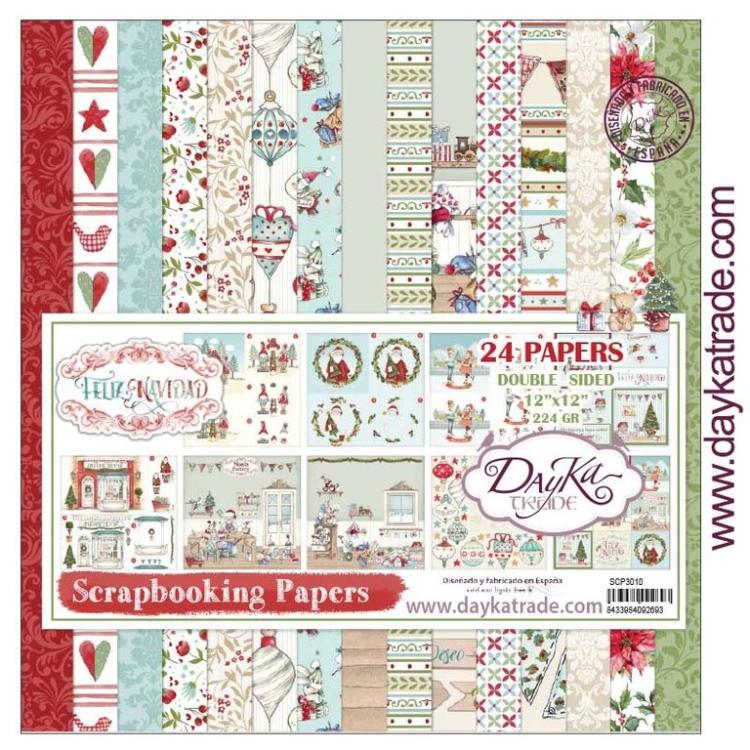 DayKa Trade 12x12 Paper Pack Feliz Navidad #3010