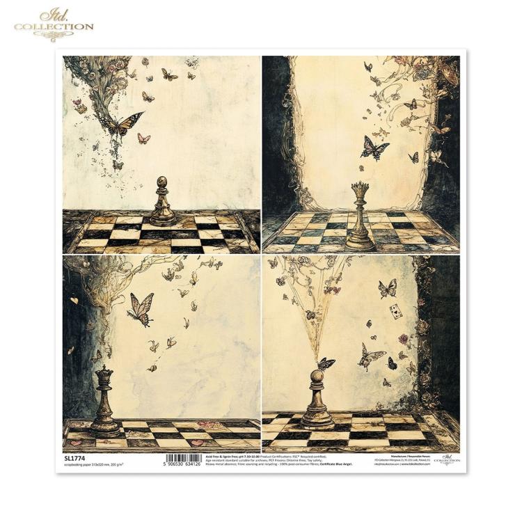 SL1774 ITD Collection Alice's Magic 12x12 Paper Sheet
