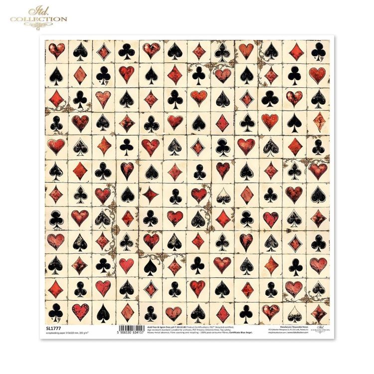 SL1777 ITD Collection Alice's Magic 12x12 Paper Sheet