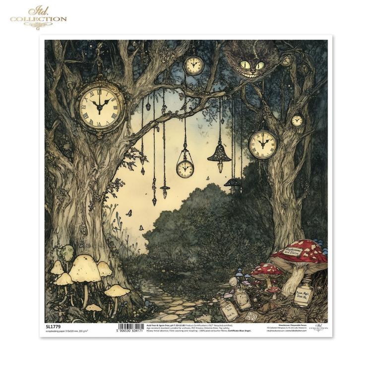 SL1779 ITD Collection Alice's Magic 12x12 Paper Sheet