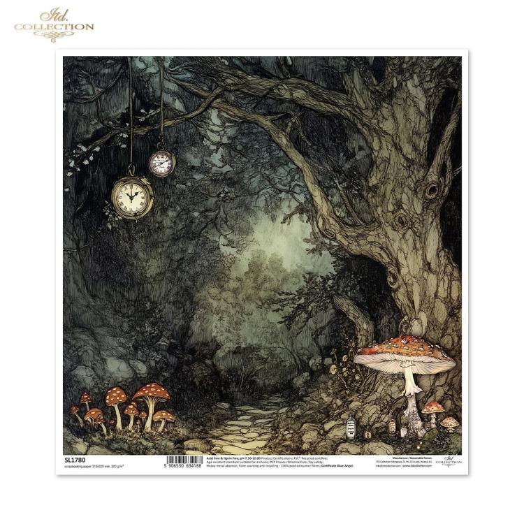 SL1780 ITD Collection Alice's Magic 12x12 Paper Sheet