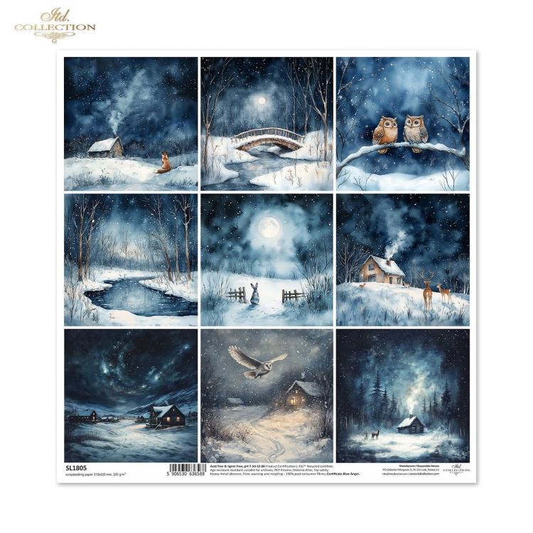 SL1805 ITD Collection Winters Tale 12x12 Paper Sheet