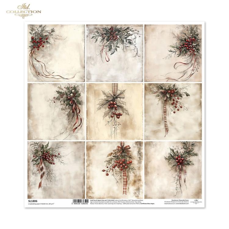 SL1806 ITD Collection Winters Tale 12x12 Paper Sheet