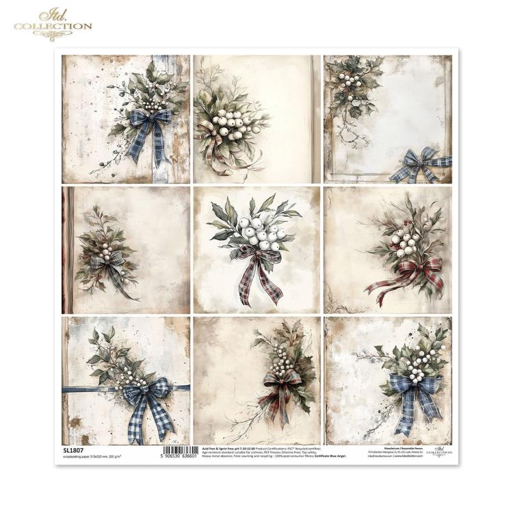 SL1807 ITD Collection Winters Tale 12x12 Paper Sheet