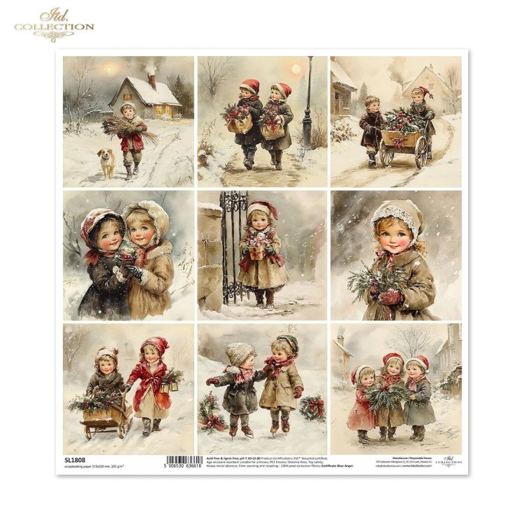 SL1808 ITD Collection Winters Tale 12x12 Paper Sheet
