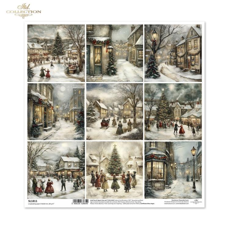 SL1811 ITD Collection Winters Tale 12x12 Paper Sheet