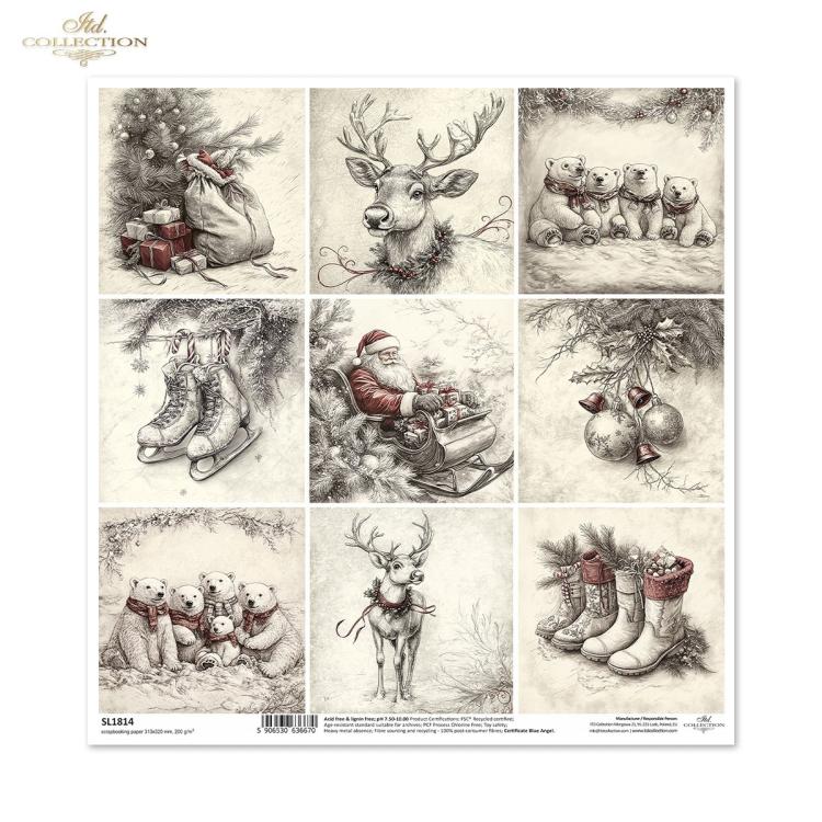 SL1814 ITD Collection Winters Tale 12x12 Paper Sheet