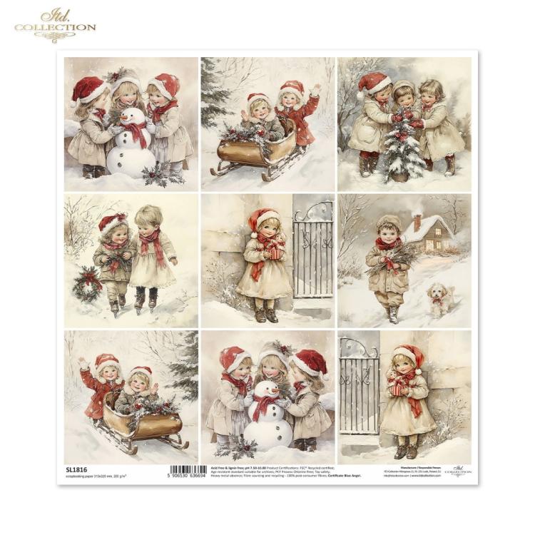SL1816 ITD Collection Winters Tale 12x12 Paper Sheet